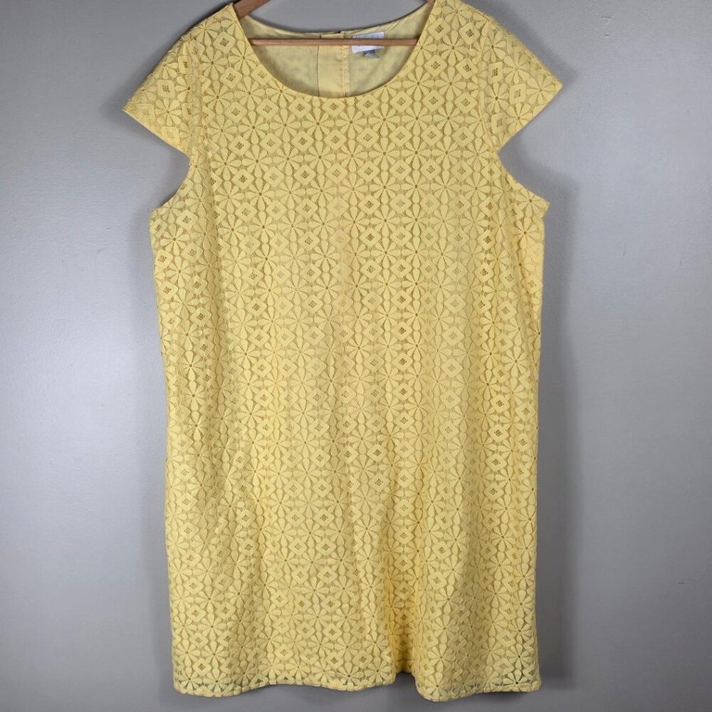 The Children's Place Mommy & Me Yellow Lace Pattern Dress
